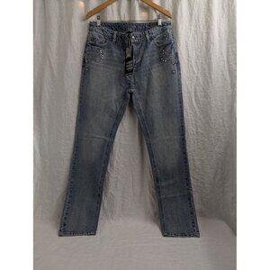 Harley Davidson studded out jeans womens size 31 embellished 100% cotton I8